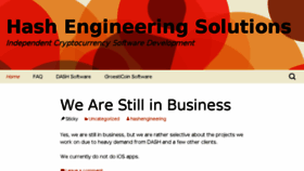What Hashengineeringsolutions.com website looked like in 2018 (5 years ago)