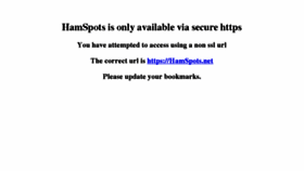 What Hamspots.net website looked like in 2018 (5 years ago)