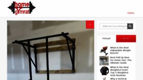 What Homegymrat.com website looked like in 2018 (5 years ago)