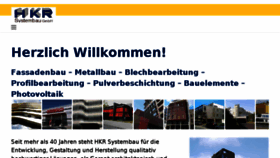 What Hkr-systembau.de website looked like in 2018 (5 years ago)