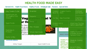 What Healthfoodmadeeasy.com website looked like in 2018 (5 years ago)