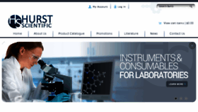 What Hurstscientific.com.au website looked like in 2018 (5 years ago)