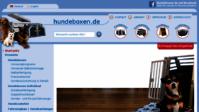 What Hundeboxen.de website looked like in 2018 (5 years ago)