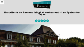 What Hostellerie-du-passeur.com website looked like in 2018 (5 years ago)