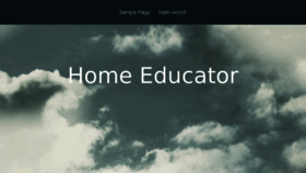 What Homeeducator.com website looked like in 2018 (5 years ago)