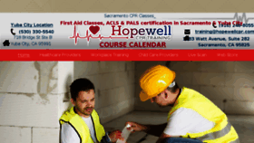 What Hopewellcpr.com website looked like in 2018 (5 years ago)