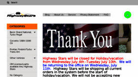What Highwaystars.net website looked like in 2018 (5 years ago)