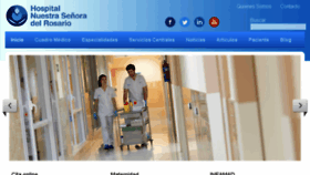 What Hospitalrosario.es website looked like in 2018 (5 years ago)