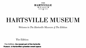 What Hartsvillemuseum.org website looked like in 2018 (5 years ago)