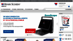 What Henryschein-med.de website looked like in 2018 (5 years ago)