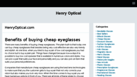 What Henryoptical.com website looked like in 2018 (5 years ago)