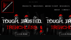 What Hammerheadtrenchless.com website looked like in 2018 (5 years ago)