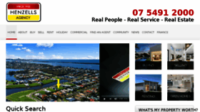 What Henzells.com.au website looked like in 2018 (7 years ago)