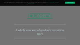 What Hiredgrad.com website looked like in 2018 (5 years ago)
