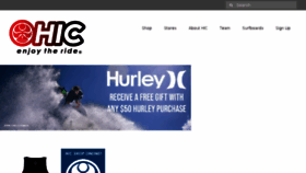 What Hicsurf.com website looked like in 2018 (5 years ago)