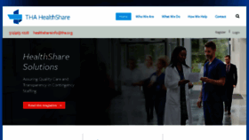 What Healthshare-tha.com website looked like in 2018 (5 years ago)