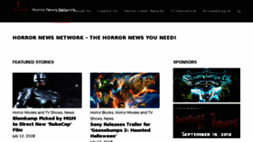 What Horrornewsnetwork.net website looked like in 2018 (5 years ago)