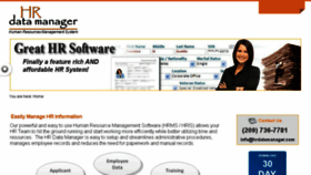 What Hrdatamanager.com website looked like in 2018 (5 years ago)