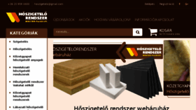 What Hoszigetelorendszer.com website looked like in 2018 (5 years ago)