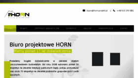 What Horn-projekt.pl website looked like in 2018 (5 years ago)
