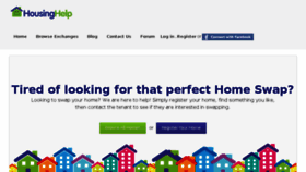 What Housinghelp.co.uk website looked like in 2018 (5 years ago)