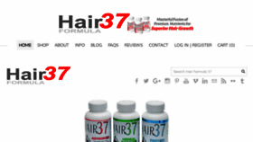 What Hair37.com website looked like in 2018 (5 years ago)