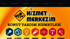 What Hizmetmerkezim.com website looked like in 2018 (5 years ago)