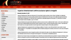 What Hyperion-entertainment.biz website looked like in 2018 (5 years ago)
