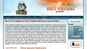 What Hotpayday.com website looked like in 2018 (5 years ago)