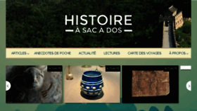 What Histoire-a-sac-a-dos.com website looked like in 2018 (5 years ago)