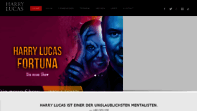 What Harrylucas.com website looked like in 2018 (5 years ago)
