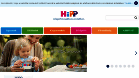 What Hipp.hu website looked like in 2018 (5 years ago)