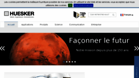 What Huesker.fr website looked like in 2018 (5 years ago)