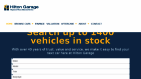 What Hiltongarage.co.uk website looked like in 2018 (5 years ago)