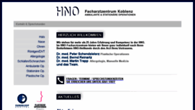 What Hno-facharztzentrum.de website looked like in 2018 (5 years ago)