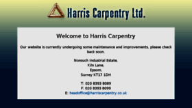What Harriscarpentry.co.uk website looked like in 2018 (5 years ago)