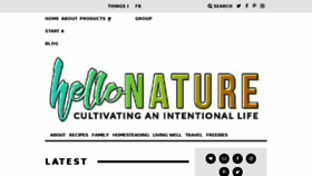 What Hellonatureblog.com website looked like in 2018 (5 years ago)