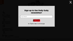 What Hullygully.com website looked like in 2018 (5 years ago)