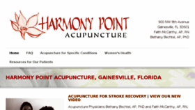 What Harmonypointacupuncture.com website looked like in 2018 (7 years ago)