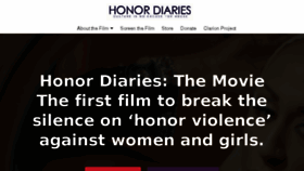 What Honordiaries.com website looked like in 2018 (5 years ago)