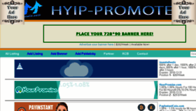 What Hyip-promote.com website looked like in 2018 (5 years ago)