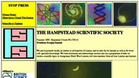 What Hampsteadscience.ac.uk website looked like in 2018 (5 years ago)