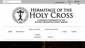 What Holycross-hermitage.com website looked like in 2018 (5 years ago)