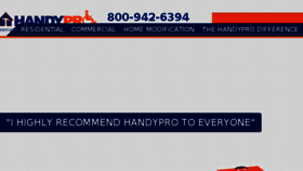 What Handypro.com website looked like in 2018 (5 years ago)