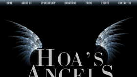 What Hoasangels.com website looked like in 2018 (5 years ago)