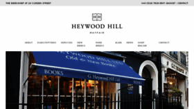 What Heywoodhill.com website looked like in 2018 (5 years ago)