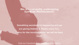 What Holisticandmystic.com website looked like in 2018 (5 years ago)