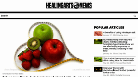 What Healingarts.news website looked like in 2018 (5 years ago)