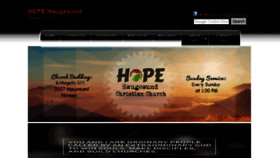 What Hopechurch.no website looked like in 2018 (5 years ago)