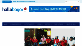 What Hallobogor.com website looked like in 2018 (5 years ago)